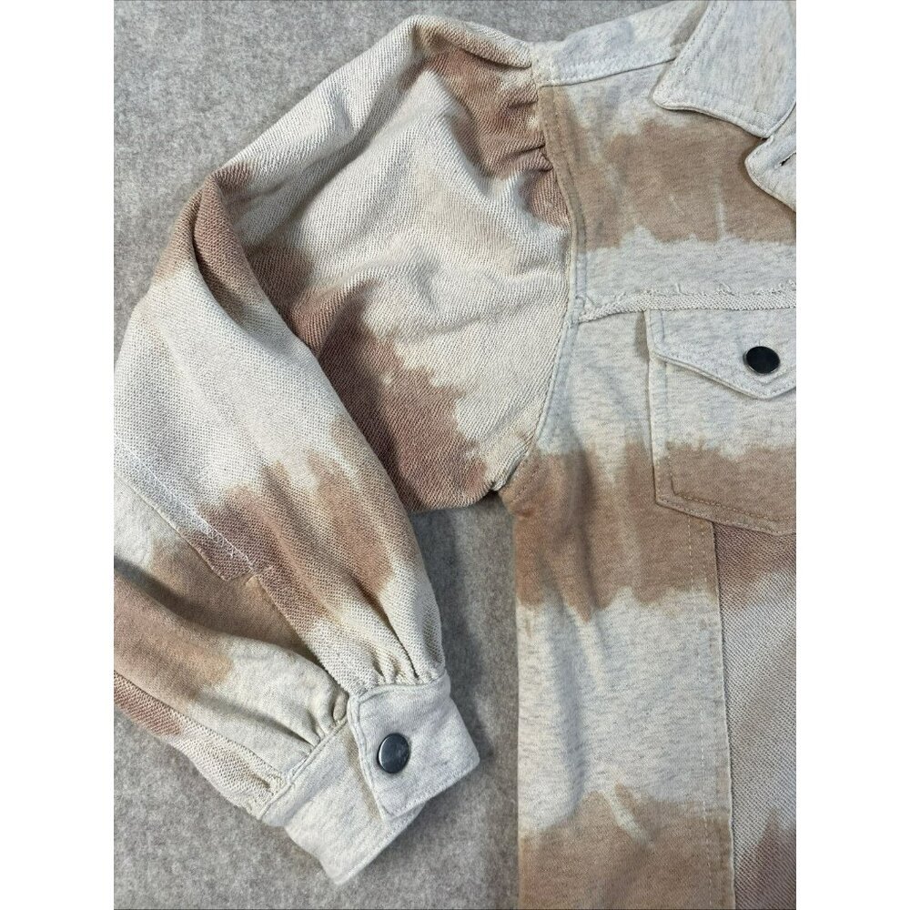 Women’s Anthropologie POL Tie Dye Jacket‎ Bohemian Raw Edges Size M Distressed - Picture 5 of 13